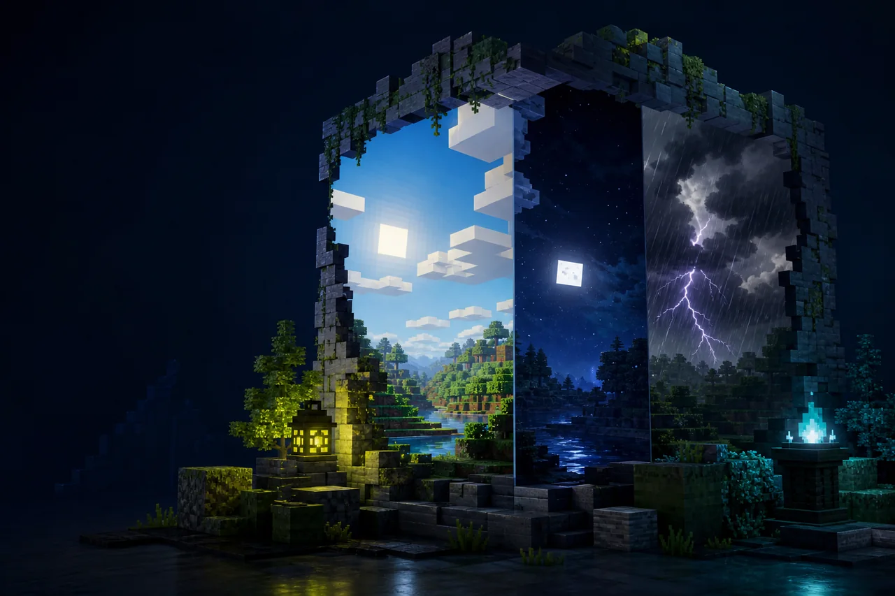 Dramatic skys for minecraft visual scope compatibility and pack order guide