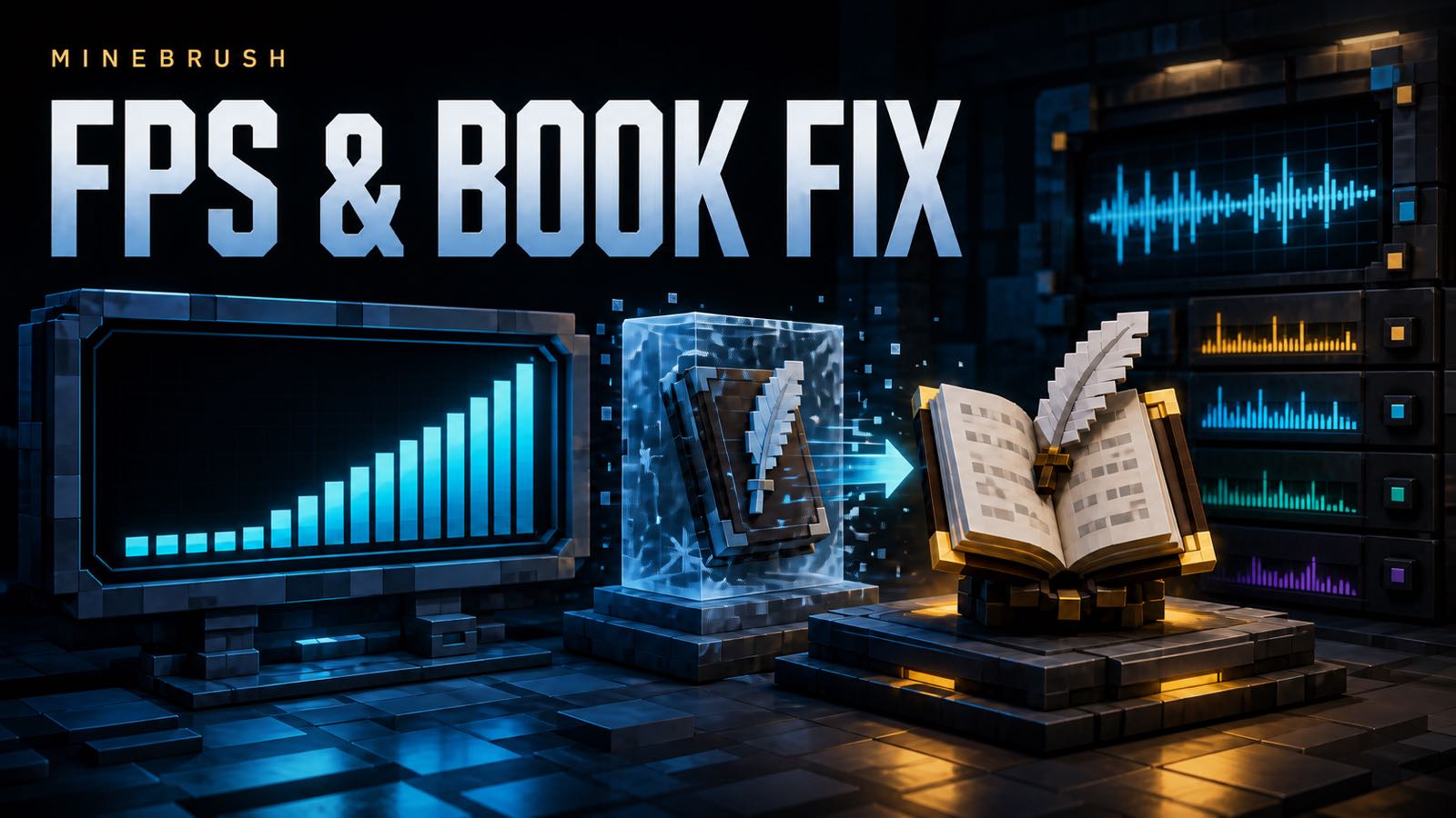 MineBrush Bedrock FPS and Book Fix cover