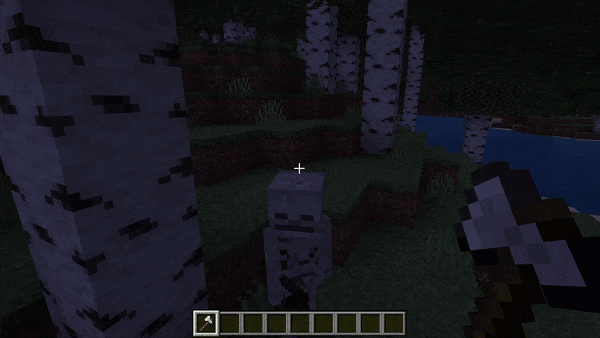 Axe attack timing demonstrated in Raiyon Java Combat for Bedrock