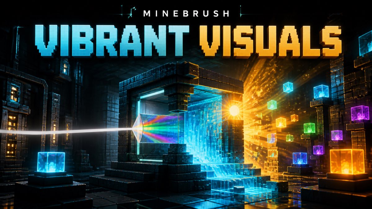 MineBrush Vibrant Visuals setup guide cover