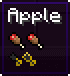 AppleSkin author's apple tooltip with hunger icons and a second row for saturation