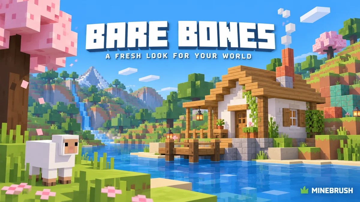 Bare bones for minecraft visual scope compatibility and pack order guide