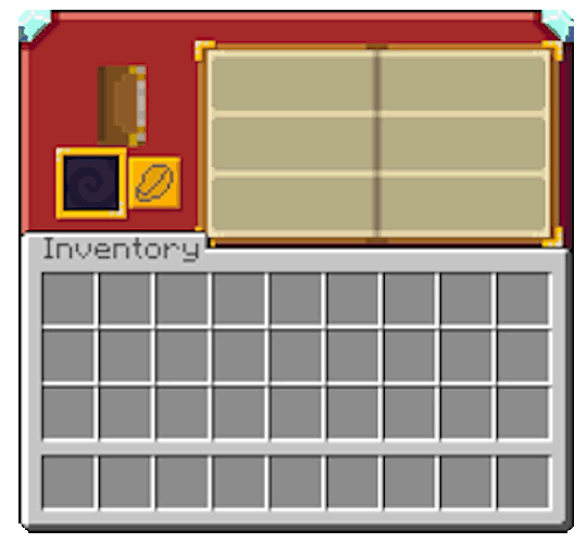 Animated enchanting-table interface from the creator overview