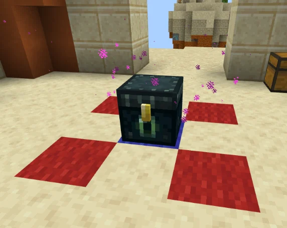 New CubeCraft SkyWars Enderchest at the centre of a map