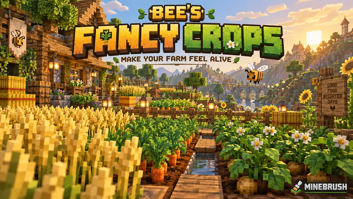 Bee s fancy crops for minecraft visual scope compatibility and pack order guide