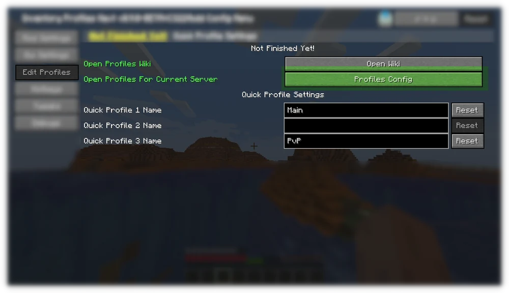 Author wiki illustration of Profiles Config and named Quick Profile fields
