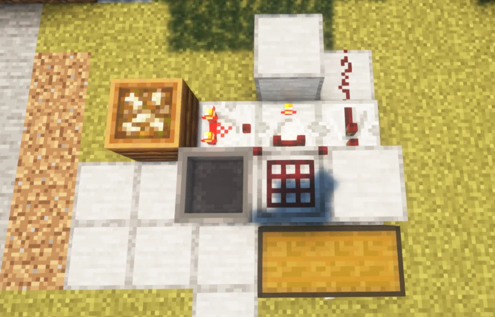 Composter and comparator circuit behind a paper crafter