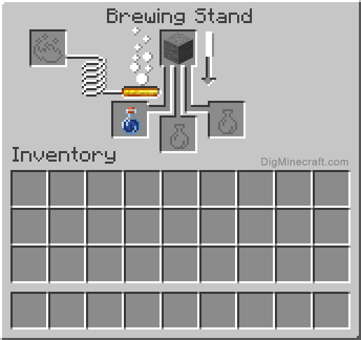 Stone in the upper brewing slot for a Potion of Infestation