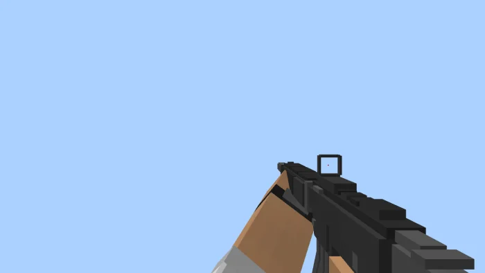 Crossbattle HK416 model held in first person