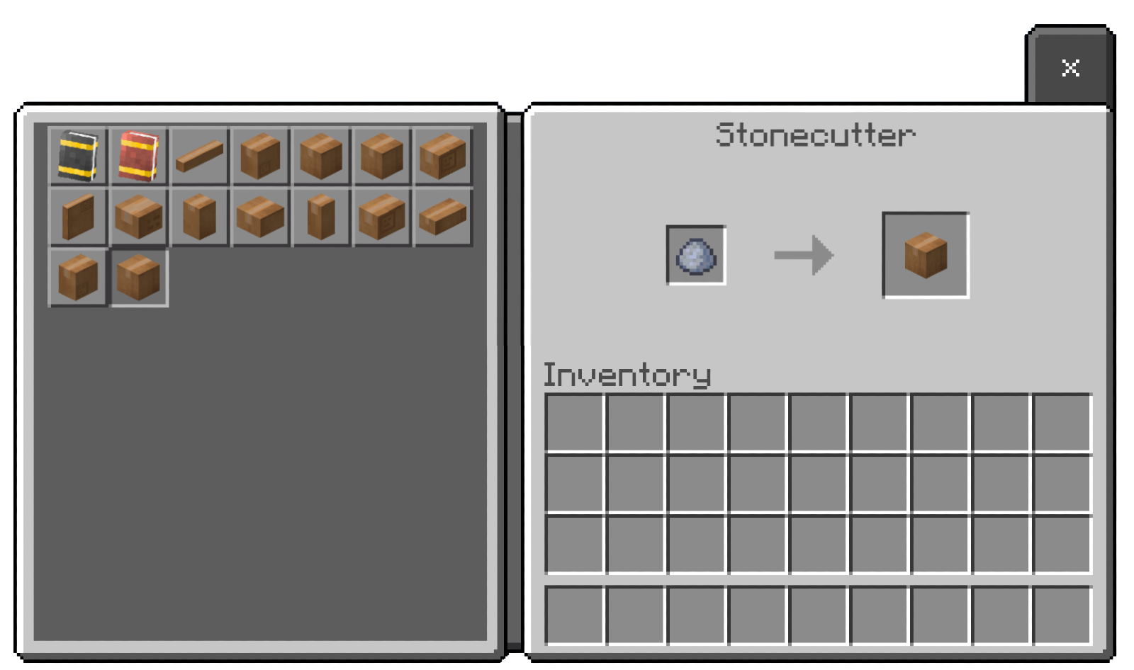 Clay ball in a stonecutter with Modern Furniture category boxes available