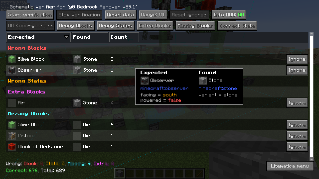 Schematic Verifier grouping wrong blocks, wrong states, extra blocks and missing blocks