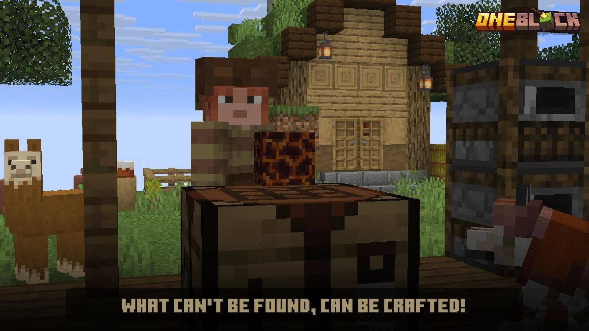 Creator OneBlock illustration: What can't be found, can be crafted!