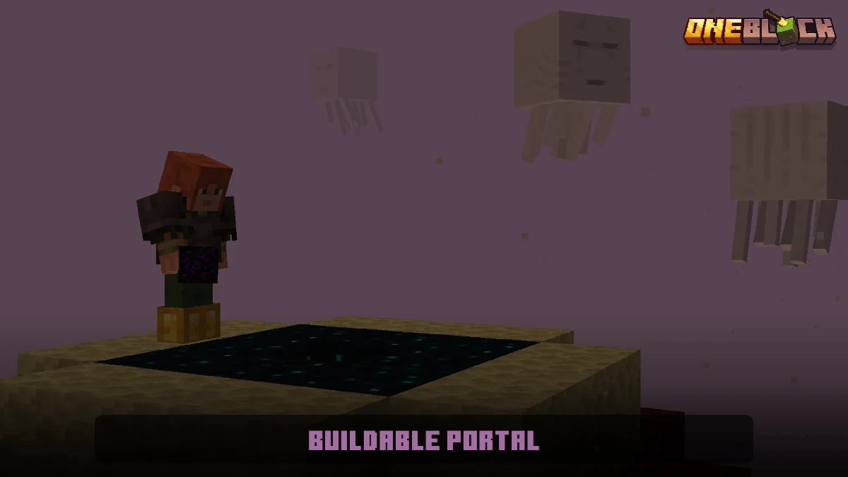 Creator OneBlock illustration: Buildable portal.