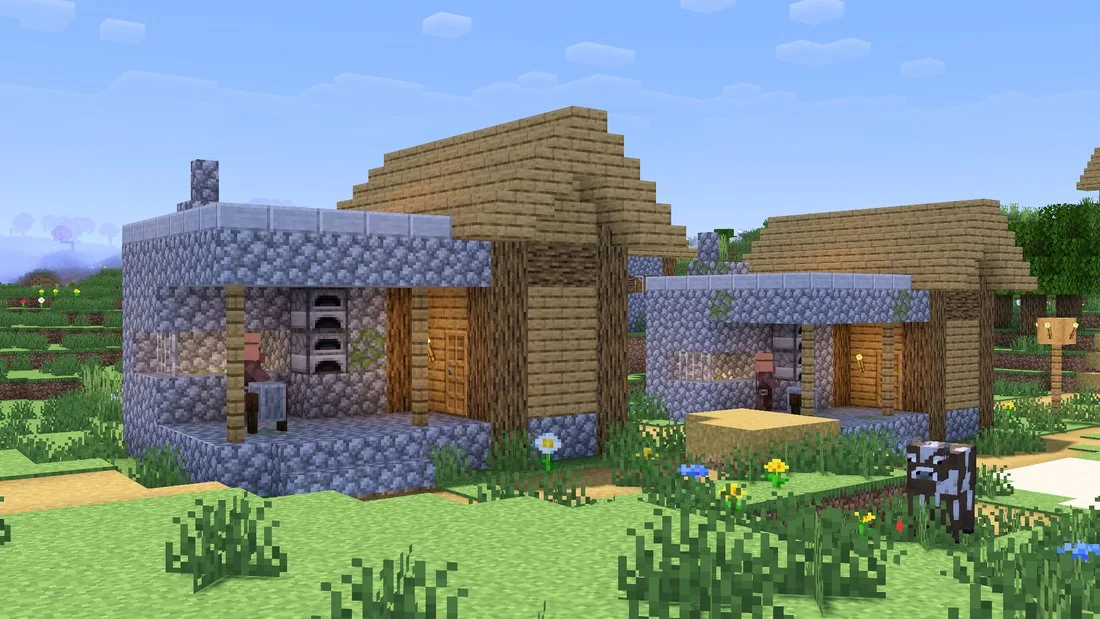 Akirby80’s Java 1.21 screenshot of villages on seed 117335354143.