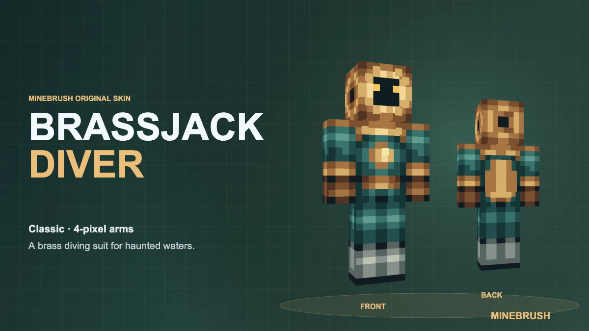 Minebrush brassjack diver cover