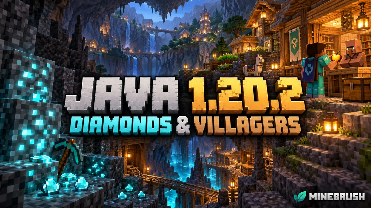Minebrush java1202 diamonds villagers cover