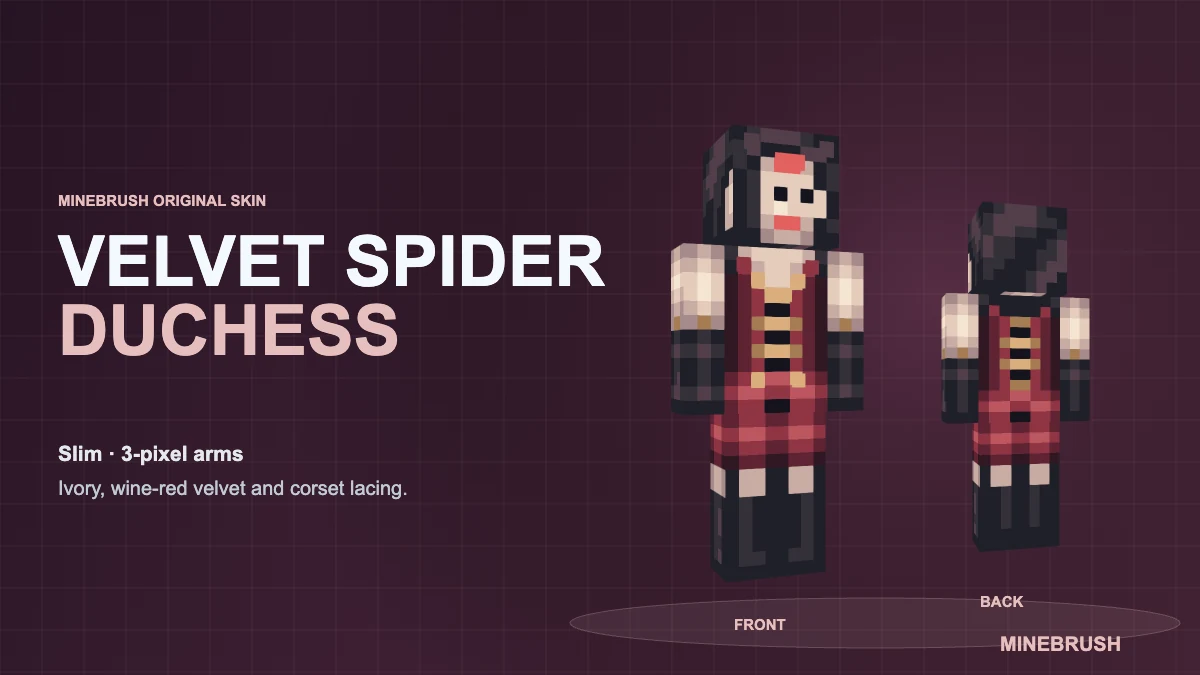 Minebrush velvet spider duchess cover