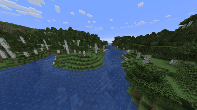 MINIMAL creator before-and-after animation: shadows in river and woodland scenes