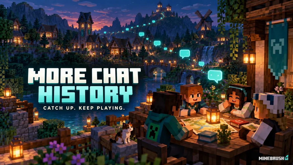 More chat history for minecraft compatibility setup and troubleshooting guide