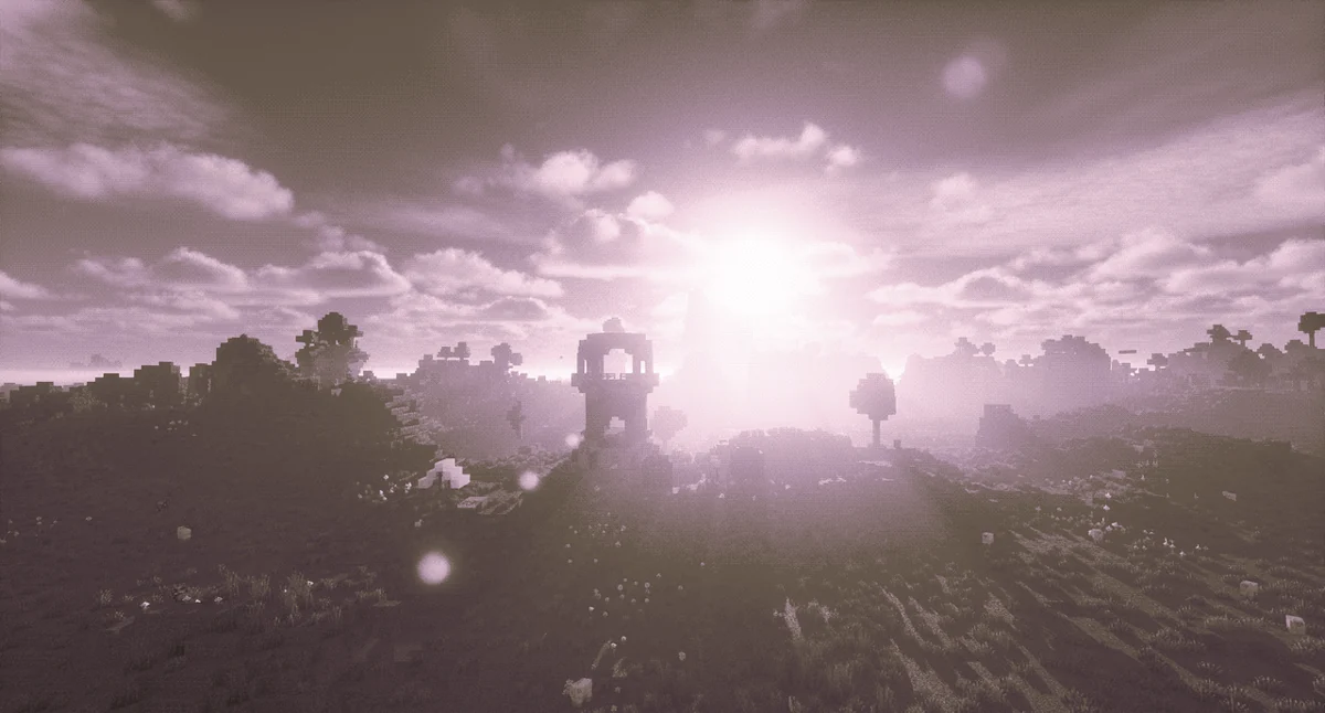Pink-toned Noble landscape using a custom color palette