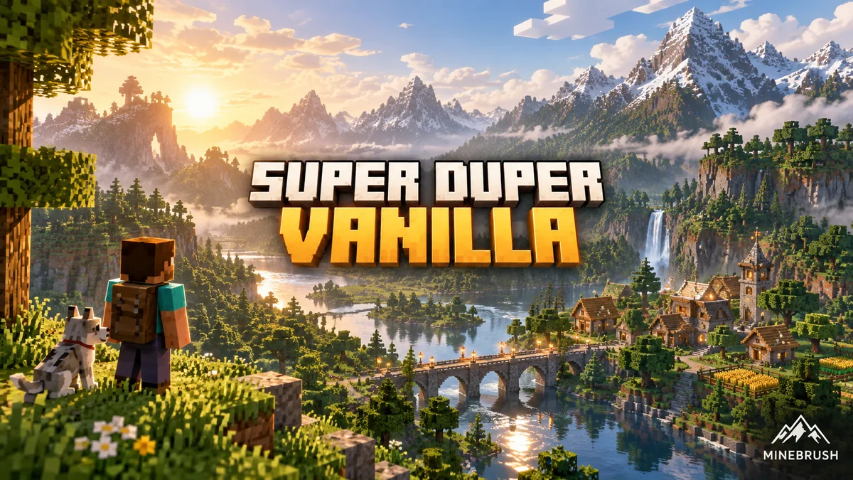 Super duper vanilla for minecraft performance baseline and settings guide