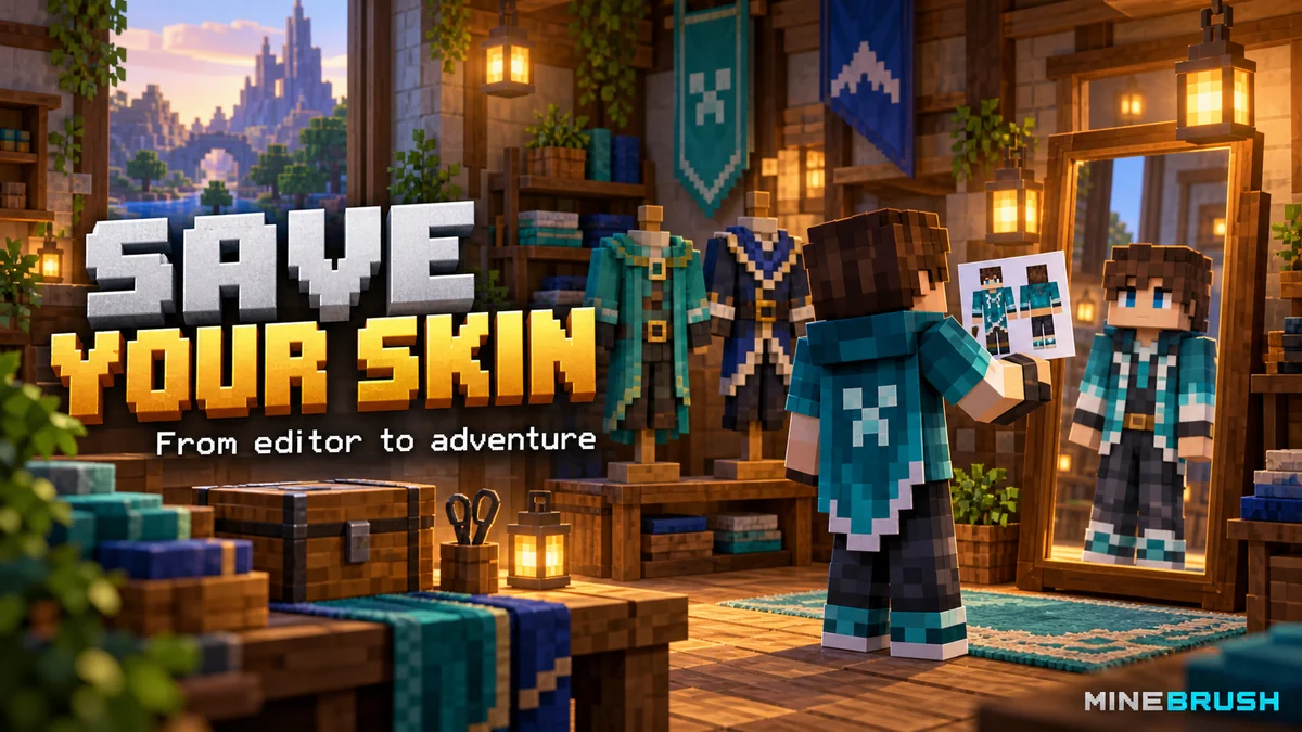 How to Save and Use Your Minecraft Skin: PNG, Models and Import
