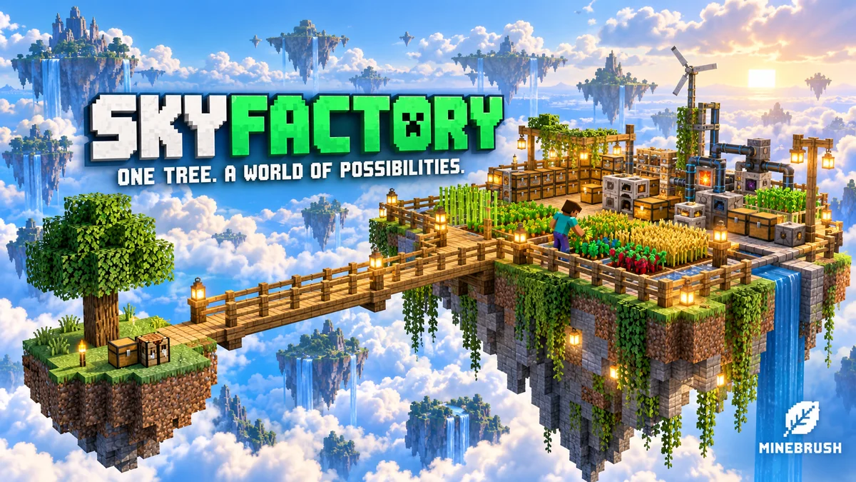 Skyfactory for minecraft bedrock machinery progression and install guide