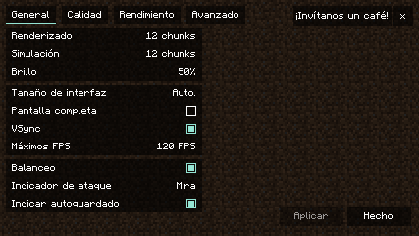 Author screenshot showing Sodium settings in Spanish