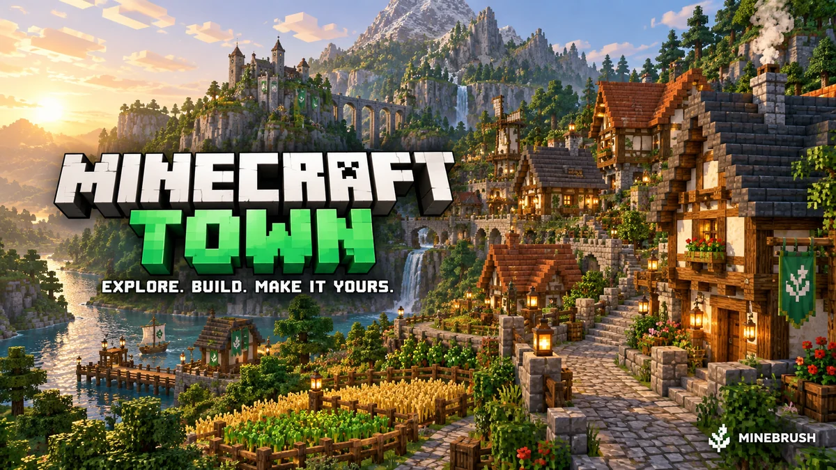Id7 minecraft town cover