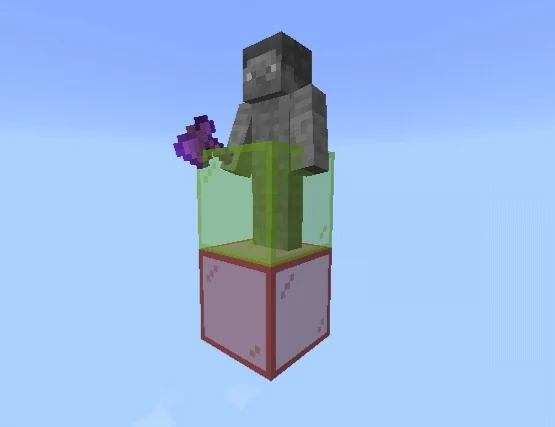 Developer illustration distinguishing the player's occupied block from the block below their feet